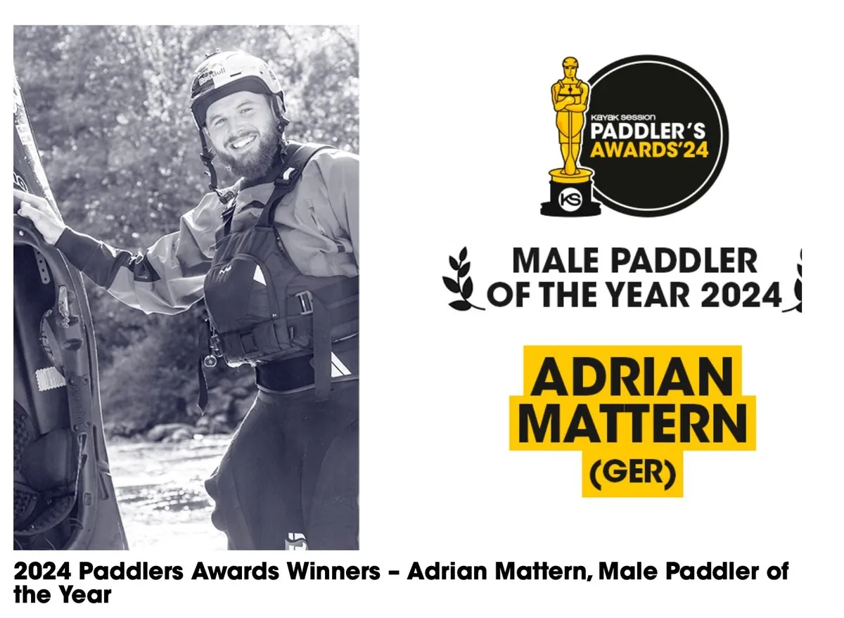 Adrian Mattern — Male Paddler of the Year 2024, Kayak Session Awards